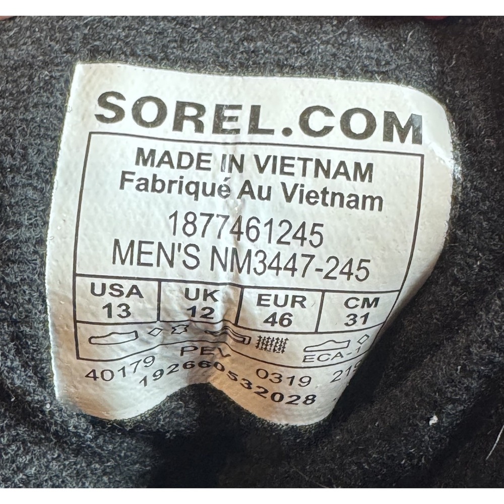 Sorel Cheyanne II Waterproof Duck Boots Men's Size 13 Taupe Brown Suede Rubber - Picture 6 of 16